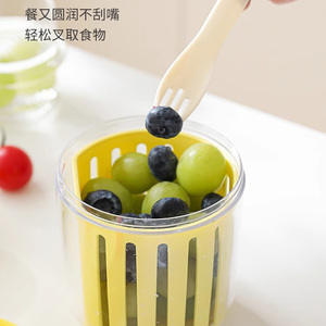 <span class=keywords><strong>2025</strong></span> mới BPA-free arge Công suất salad Cup xách tay trái cây Crisper hộp với rơm sinh viên mùa hè ly - Product Image 5