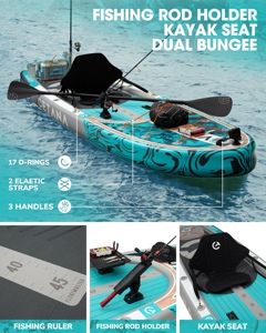 เรือเป่าลมสำหรับตกปลาขนาด11'<span class=keywords><strong>6</strong></span> "* 35" * 7 ''เรือตกปลานอกชายฝั่งดีไซน์ใหม่ - Product Image 6