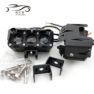 Projecteur LED bicolore à 3 lentilles JHS pour moto, DC8-80V, IP67, avec ventilateur de refroidissement, lampe auxiliaire de conduite pour VTT, UTV, véhicules tout-terrain, OEM - Product Image 2