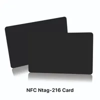 Tarjeta NFC Negra Mate (NTAG216), Memoria: 888 Bytes