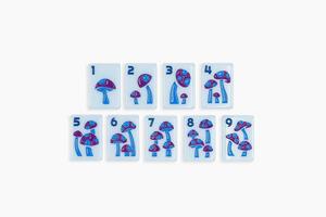 Ensemble de Mahjong américain <span class=keywords><strong>Magic</strong></span> Forest Mushroom, 160 tuiles en acrylique pour les règles NMJL - Ensemble de Mahjong personnalisé de luxe pour le jeu social - Product Image 3