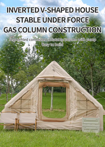 Tente Gonflable Triangulaire Rectangulaire Anti-UV - Abri Pop-up Portable pour <span class=keywords><strong>Camping</strong></span> en Plein Air, Détente, Randonnée, Pique-nique - Product Image 3