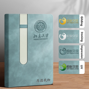 Biểu Tượng Tùy Chỉnh Máy Tính Xách Tay A5 B5 Bìa Cứng Da Tạp Chí Được Xây Dựng-Trong Bút Khe Cắm Chủ Đề May Phổ Biến Cross-Biên Giới Máy Tính Xách Tay - Product Image 3