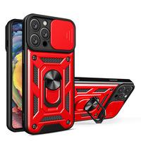 Coque de protection rigide avec anneau support pour iPhone 17 Pro Max, compatible Apple 17 16 15, protection coulissante pour iPhone 14