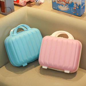 Portable Mini Hard Shell Travel <strong>Makeup</strong> Case Cute Fashion Waterproof PP Colorful 12inch Handbag Storage Zipper Cosmetic <strong>Box</strong> - Product Image 6
