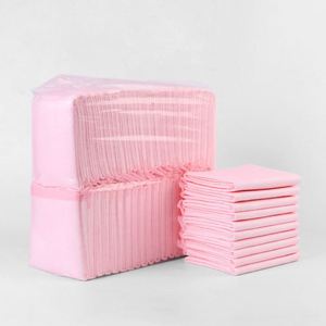 Tapis de propreté jetables super absorbants roses pour chiots et chiens, en SAP et PE, en papier de soie de bois, pour l'entraînement à la propreté des chats et l'absorption des odeurs et des urines - Product Image 3