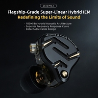 KZ ZS12 PRO 2 FPS Gaming HiFi Hybrid Drive Golden Acoustic Ratio In-Ear Headset Berkabel Earphone Berkabel Earbuds