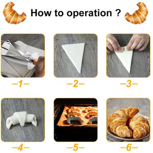Offre Spéciale : Coupe-pâte en Acier Inoxydable, Rouleau à Croissants, Trancheuse à Pâte, Coupe-croissants - Product Image 4