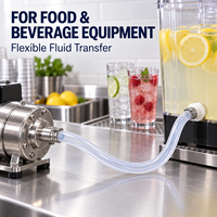 Tuyau en silicone transparent sur mesure OEM, flexible, de qualité alimentaire, pour équipement de boissons, transfert de fluides et fourniture sous marque privée