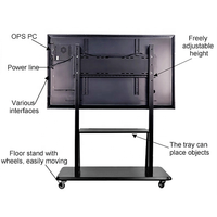 Ftyview 55 65 75 86 98 pouces IR Multi-touch Tout En Un pc Classe Tableau Interactif Intelligent De Tableau Blanc