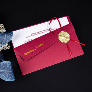 <span class=keywords><strong>Enveloppe</strong></span> d'invitation de <span class=keywords><strong>mariage</strong></span> personnalisée <span class=keywords><strong>avec</strong></span> estampage à chaud et gaufrage, <span class=keywords><strong>avec</strong></span> carte de remerciement en papier - Product Image 5