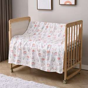 <strong>Personalised</strong> Receiving Custom Newborn Wholesale Organic Cotton Muslin Super Soft Swaddle Cotton <strong>Baby</strong> <strong>Blanket</strong> - Product Image 6