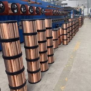 Fio de Cobre Revestido de Alumínio e Magnésio CCAM <span class=keywords><strong>0.18mm</strong></span> por Atacado com Alta Condutividade e Resistência à Corrosão - Product Image 2