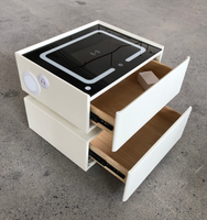HANYEE Muebles Modernos y Sencillos de Madera Maciza Mesitas de Noche Inteligentes al por Mayor Muebles de Dormitorio Baratos Cajón de Almacenamiento Mesa de Noche Inteligente