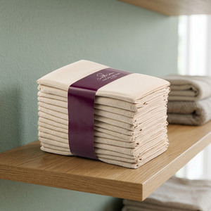 Luxury Woven Cotton Flour Sack Disposable Tea Towels Eco-Friendly Absorbent Quick-Dry Dry Clean Kitchen Towels Orchid Brand - Product Image 1