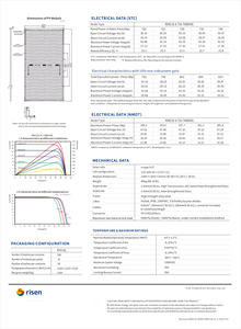 Panel solar personalizado Risen HJT N-type Hyper-ion Pro 720-740W para tejados industriales y comerciales de la UE - Product Image 2