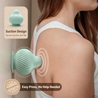 Micogo Ballon de massage mural à ventouse en silicone portable pour points de pression, pour un soulagement musculaire profond du corps entier