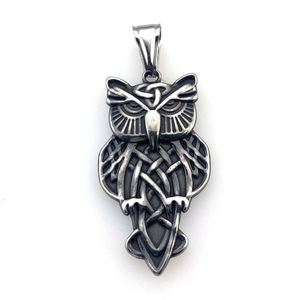 Stainless Steel Nordic Vikings Runes Amulet Pendant Owl <b>Necklace</b> Owl Animal Jewelry Talisman Vintage Viking Punk <b>Necklace</b> - Product Image 6
