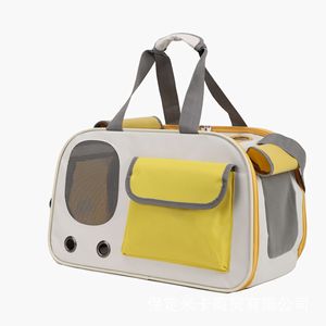 Bolsa de transporte portátil para gatos, tipo bandolera, 45x26x28cm, transpirable, para gatos y perros - Product Image 3