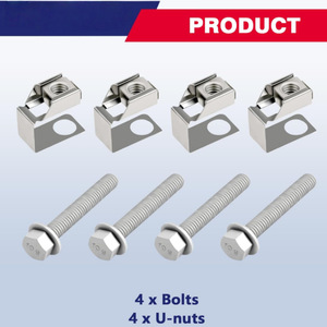 Boulons de bride de collecteur d'échappement et écrous en U Dodge Jeep 6036734AA 6036684AA en acier au carbone grade 10.9 entièrement filetés, droite - Product Image 3