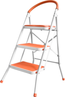 Échelle en acier pliable portable pour usage domestique et atelier, échelles de grenier pliantes avec main courante