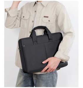 Maletín para Portátil de Gran Capacidad, Resistente al Agua y al Desgaste, de Poliéster, de 15.6 Pulgadas, para Viajes, Negocios, Antisísmico - Product Image 6