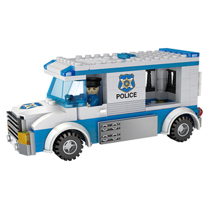 COGO 261 pièces, <span class=keywords><strong>voiture</strong></span> de <span class=keywords><strong>police</strong></span>, blocs de construction éducatifs pour enfants, jouets pour enfants - Product Image 4