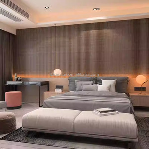 Economical Hotel Bedroom Furniture Set With Wooden Frame Upholstered <b>King</b> <b>Bed</b> Nightstands <b>Headboards</b> Ottoman For 3 Star Hotel - Product Image 2