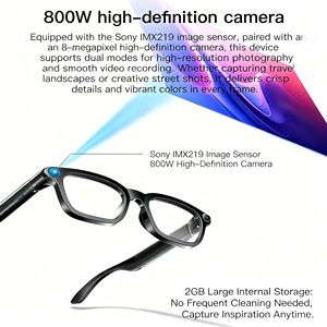 Lunettes Intelligentes 8MP avec Caméra <span class=keywords><strong>PRO</strong></span>, Flash LED, Assistant Vocal, Traduction, Vidéo HD 1080P, Étanchéité IP65, Recharge Type-C - Product Image 4