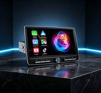 Lecteur multimédia automobile universel 10,1 pouces Android 13 avec CarPlay sans fil, Android Auto, navigation GPS et aide au recul Wi-Fi