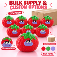 Gigantisch squishy speelgoed Simulatie Aardbei Knijpspeeltje Creatief Grappig Fruit Stressverlichting Knijpspeeltje Promotioneel speelgoed voor stressverlichting