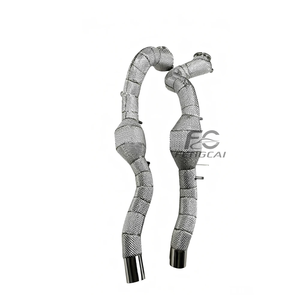 Tubo de Escape de Alto Flujo de Acero Inoxidable 304 sin Luz de Advertencia de Motor para Ferrari <span class=keywords><strong>Roma</strong></span> 3.9T V8 2020-2023, Directo de Fábrica - Product Image 6