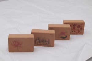 Miễn Phí Mẫu Tùy Chỉnh Tập Thể Dục Nút Chai Yoga Khối Thiết Lập Cao Cấp Chất Lượng Non-Slip Tự Nhiên Nút Chai Yoga Khối Gạch - Product Image 2