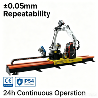 Bras robotique professionnel à moteur PLC sur rail linéaire pour machine CNC, avec pince pneumatique à vide personnalisée pour chargement et déchargement, prix usine