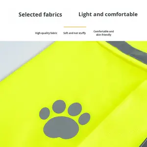 เสื้อกั๊กสะท้อนแสงสำหรับสุนัข ช่วยเพิ่มการมองเห็น ปกป้องสัตว์เลี้ยง สำหรับสุนัขขนาดเล็ก กลาง และใหญ่ ใช้สำหรับเดินกลางคืน เพื่อความปลอดภัย - Product Image 4