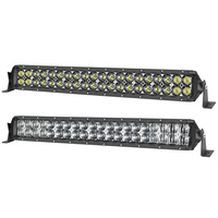 Barre lumineuse LED 5D de 20 pouces à faisceau combiné 120W pour capot de pick-up avec lentille optique 3D et faisceau de câblage électrique automobile