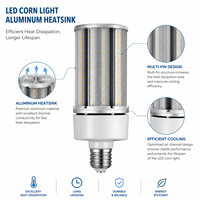 Ampoule LED Corn Super Lumineuse 120lm/W Culot E26 E27 E39 E40 27W 36W 45W 54W 60W pour Éclairage d'Entrepôt et Lampadaires