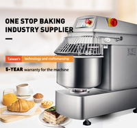 Mesin Mixer Adonan Roti Pizza Spiral Otomatis untuk Industri dan Komersial, Kapasitas 80kg 120kg 200kg