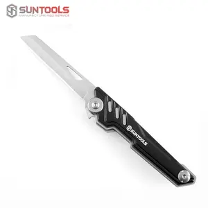 गर्म बिक्री सामरिक फोल्डिंग ईडीसी चाकू तेज चाकू ब्लेड काले हैंडल के साथ पोर्टेबल पॉकेट चाकू