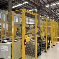 Barrière de sécurité pour robot industriel modulaire Hsj conforme à la norme EN ISO 14120, avec panneau PC transparent et verrou de sécurité