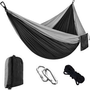 Hamac portable ultraléger en nylon pliable pour l'extérieur Équipement de camping pour la randonnée et le camping Aventures - Product Image 5