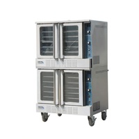 Nouveau four à convection commercial à gaz amovible, double couche, en acier inoxydable, 220V, contrôle numérique, contrôle de température haute précision