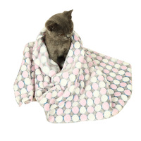 Couverture pour animaux de compagnie à faible MOQ, en polyester, douce, en flanelle, pour chien et chat, chaude pour l'hiver, épaisse, tapis de lit, produits pour animaux de compagnie, tapis de nid pour animaux de compagnie, motif imprimé