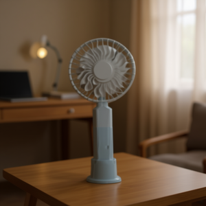 Ventilateur de table électrique domestique 10-12,9 pouces avec moteur AC, oscillant, trois vitesses, en plastique, avec commande mécanique - Product Image 2