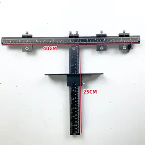 Manija de puerta Hardware Jig Gabinete de aluminio Instalación Punzón Localizador Instalación rápida y precisa Perilla del cajón de la puerta