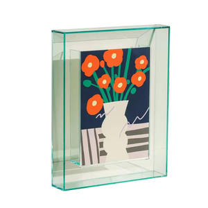 Cadre photo magnétique flottant en acrylique transparent personnalisé, plusieurs tailles, cadre photo en plastique néon - Product Image 1