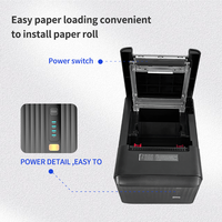 Imprimante thermique professionnelle Milestone MHT-P80A 80 mm, modèle de bureau, impression rapide, multi-interface, stock pour factures, reçus, billets