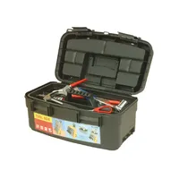 Boîte à outils empilable portable de vente chaude avec roues et tiroirs-Chariot utilitaire mobile avec poignée confortable et loquets robustes