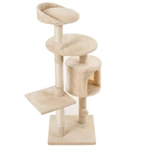 <span class=keywords><strong>Roman</strong></span> quatre étages chat tour jouet sisal couvert gratter <span class=keywords><strong>colonne</strong></span> escalade support fibre naturelle chaton activité arbre à chat - Product Image 4