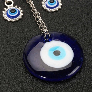 20*8cm Turco Azul Vidro <span class=keywords><strong>Evil</strong></span> Eyes Parede Pendurado Pingente Borboleta Lucky Proteção <span class=keywords><strong>Hamsa</strong></span> Mão Amuleto Casa Carro Decoração Escritório - Product Image 4